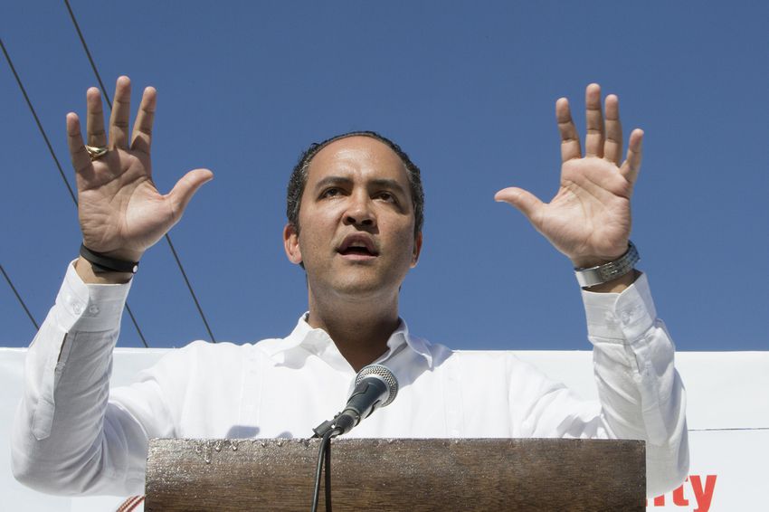 U.S. Rep. Will Hurd, R-Helotes, speaks at the Border Unity Rally on March 25, 2017.